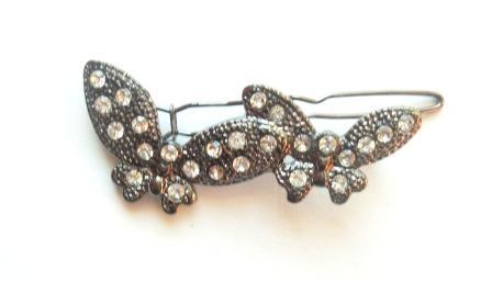 00007  Haarspange "Strass-Butterfly"