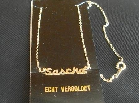 00358 Namenskette "Sascha"